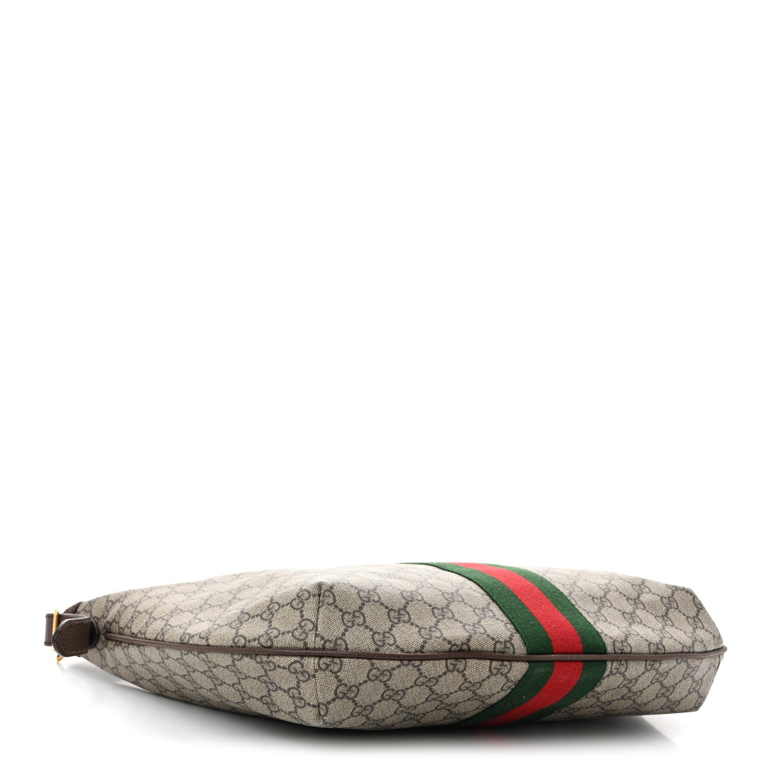 Gucci GG Supreme Monogram Web Ophidia Half Moon Hobo Brown 4 of 10