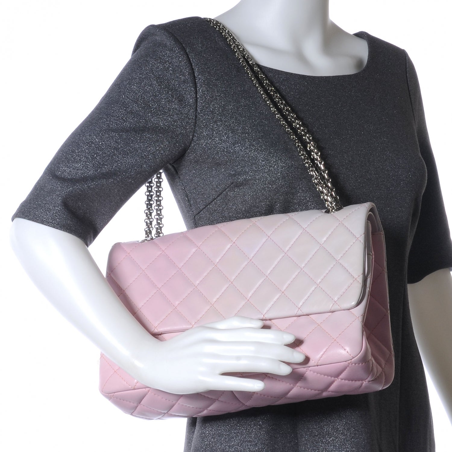 Chanel Lambskin 2.55 Reissue 226 Pink Degrade 2 of 10