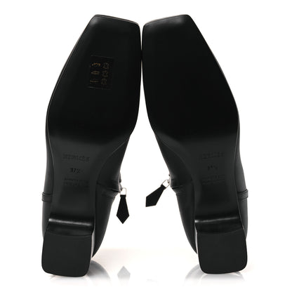 Hermes Calfskin Hommage Ankle Boots 37.5 Black 7 of 12
