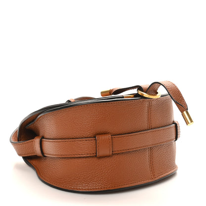 Chloe Grained Calfskin Small Marcie Saddle Bag Tan 4 of 9