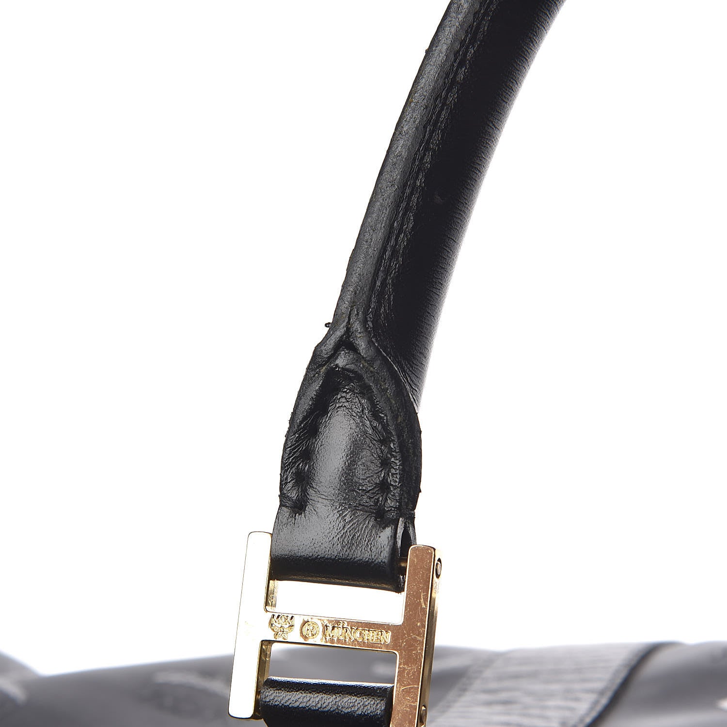 MCM Monogram Coated Canvas Weekender Black 17 of 18