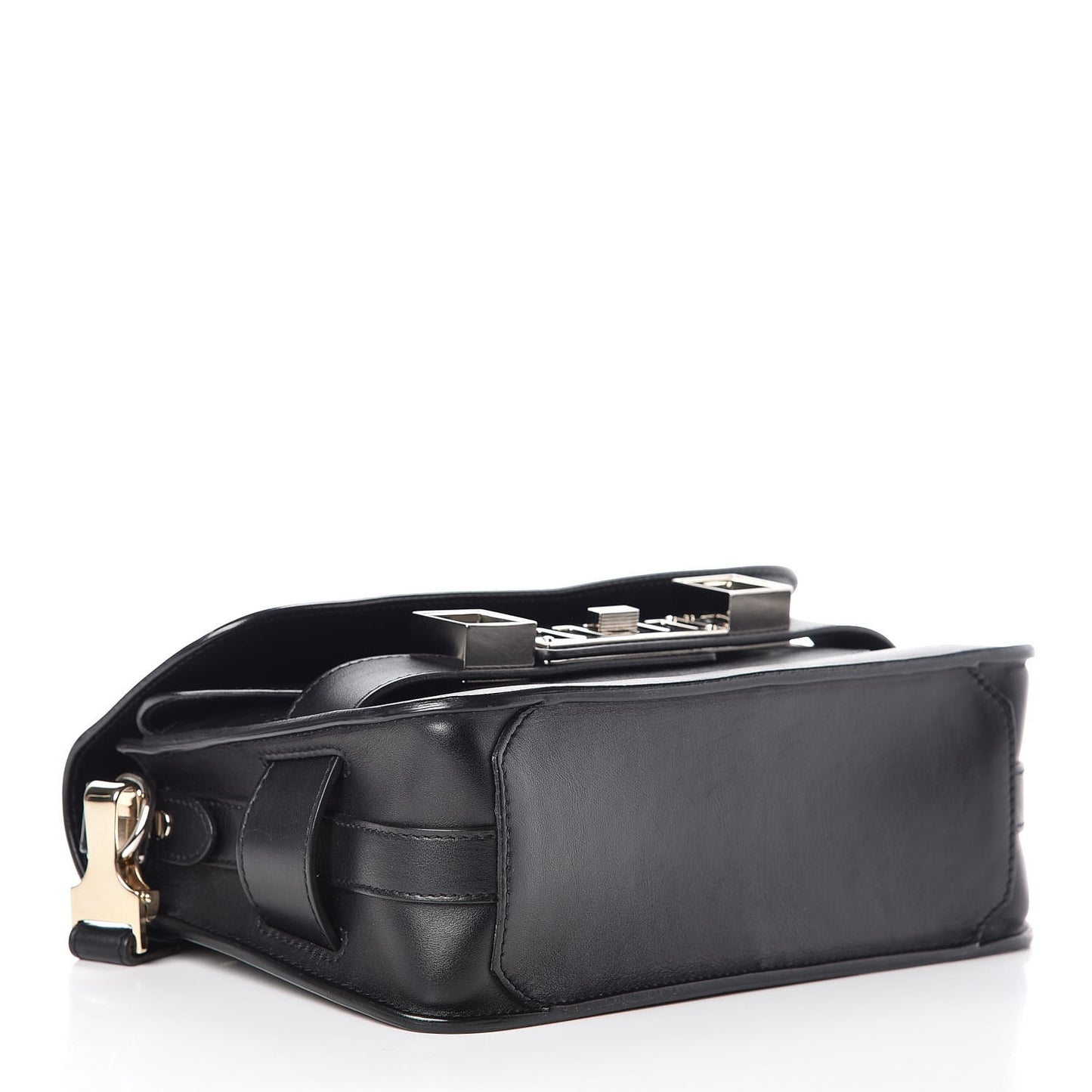 Calfskin Mini PS11 Classic Shoulder Bag Black