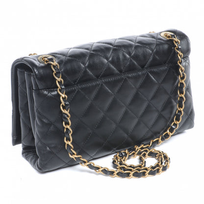 Chanel Calfskin Soft Elegance Flap Bag Black 3 of 7