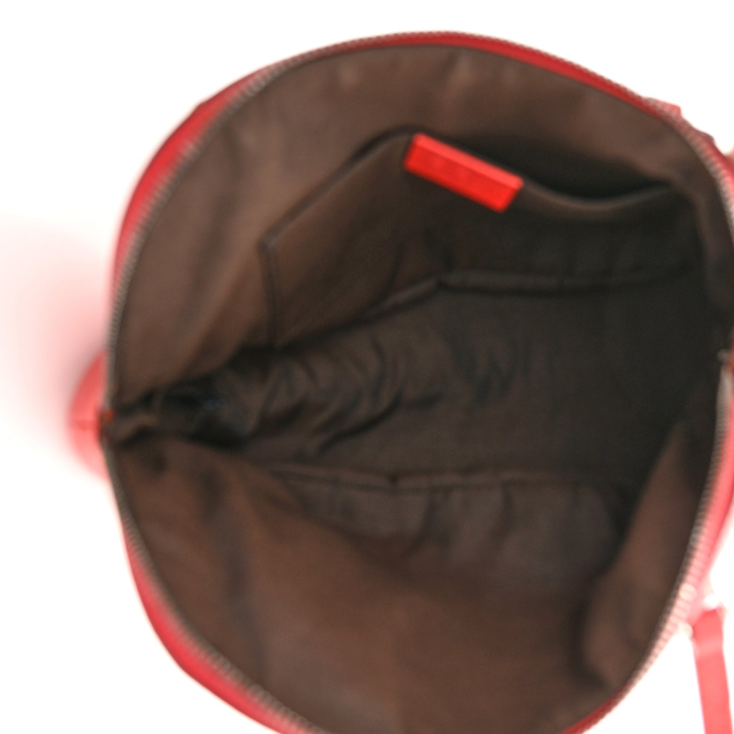 Calfskin Mini Dome Bag Sporting Red