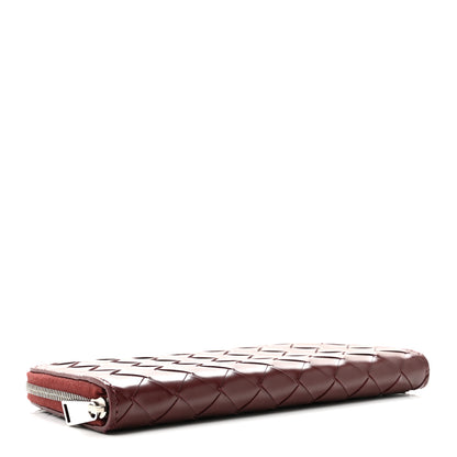 Bottega Veneta Nappa Intrecciato Zip Around Wallet Barolo 4 of 8