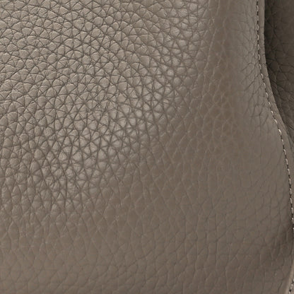 Mulberry Heavy Grain Small Iris Tote Powder Grey Dark Clay 8 of 15