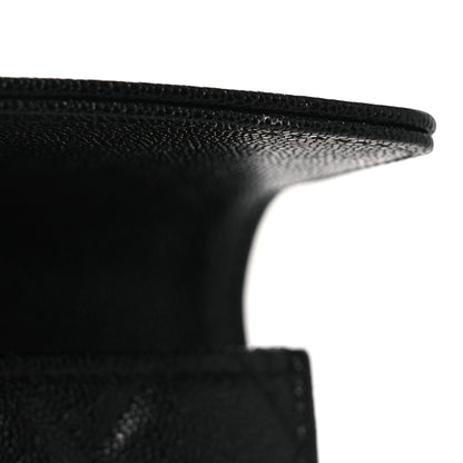 Chanel Caviar Quilted Medium Boy Flap Wallet Black 9 of 9