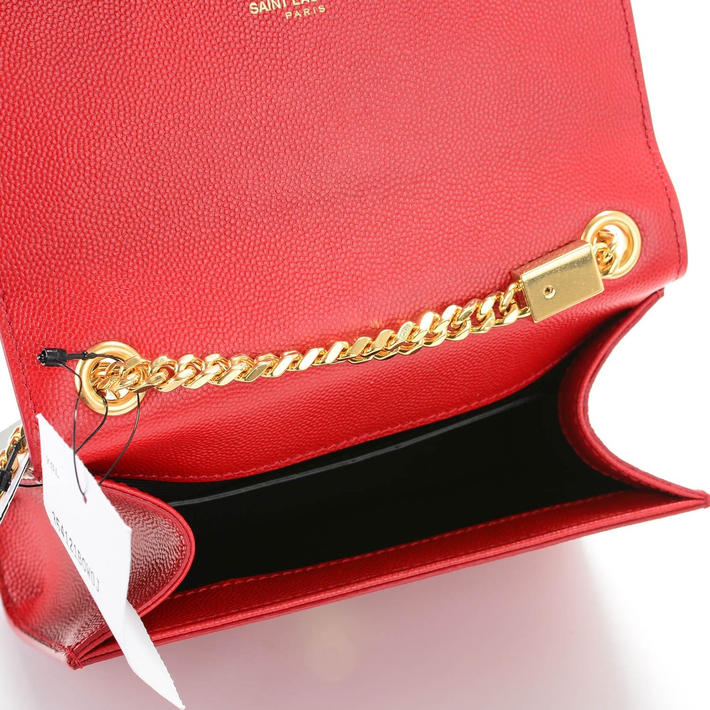 Grain De Poudre Small Classic Monogram Satchel Vermillion