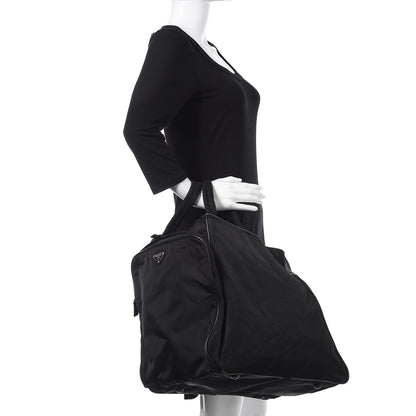 Prada Tessuto Nylon Top Handle Bag Black 2 of 14