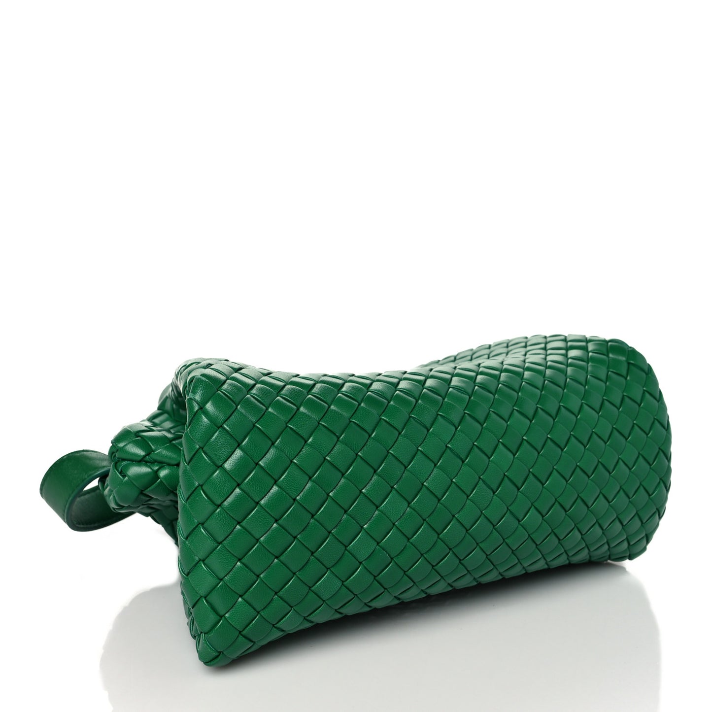 Nappa Intrecciato Small Padded The Handle Tote Racing Green