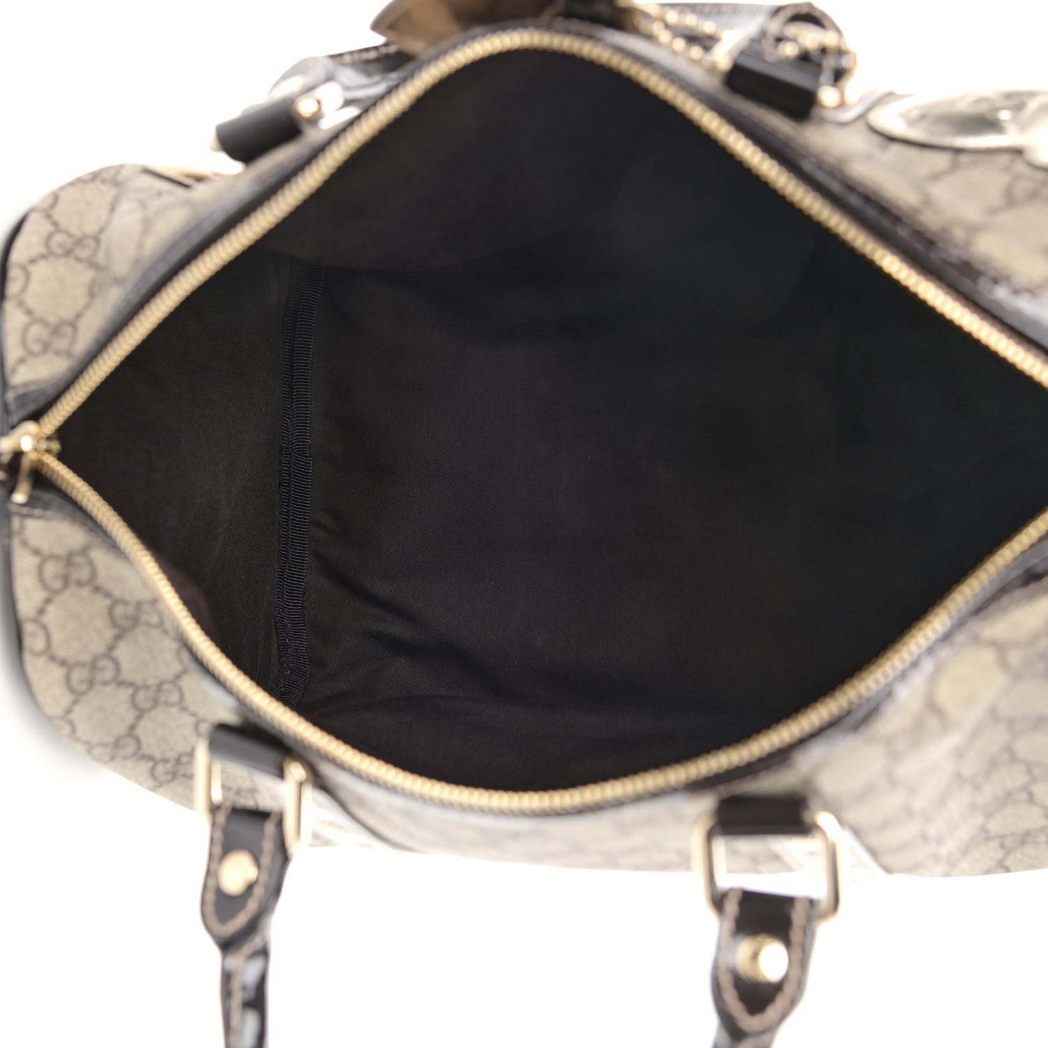 Gucci Monogram Guccissima Hearts Studded Medium Joy Boston Dark Brown 5 of 9