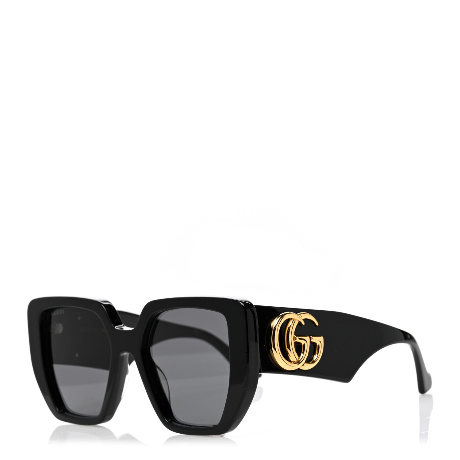 Gucci Acetate Square Frame Sunglasses GG0956S Black 1 of 8