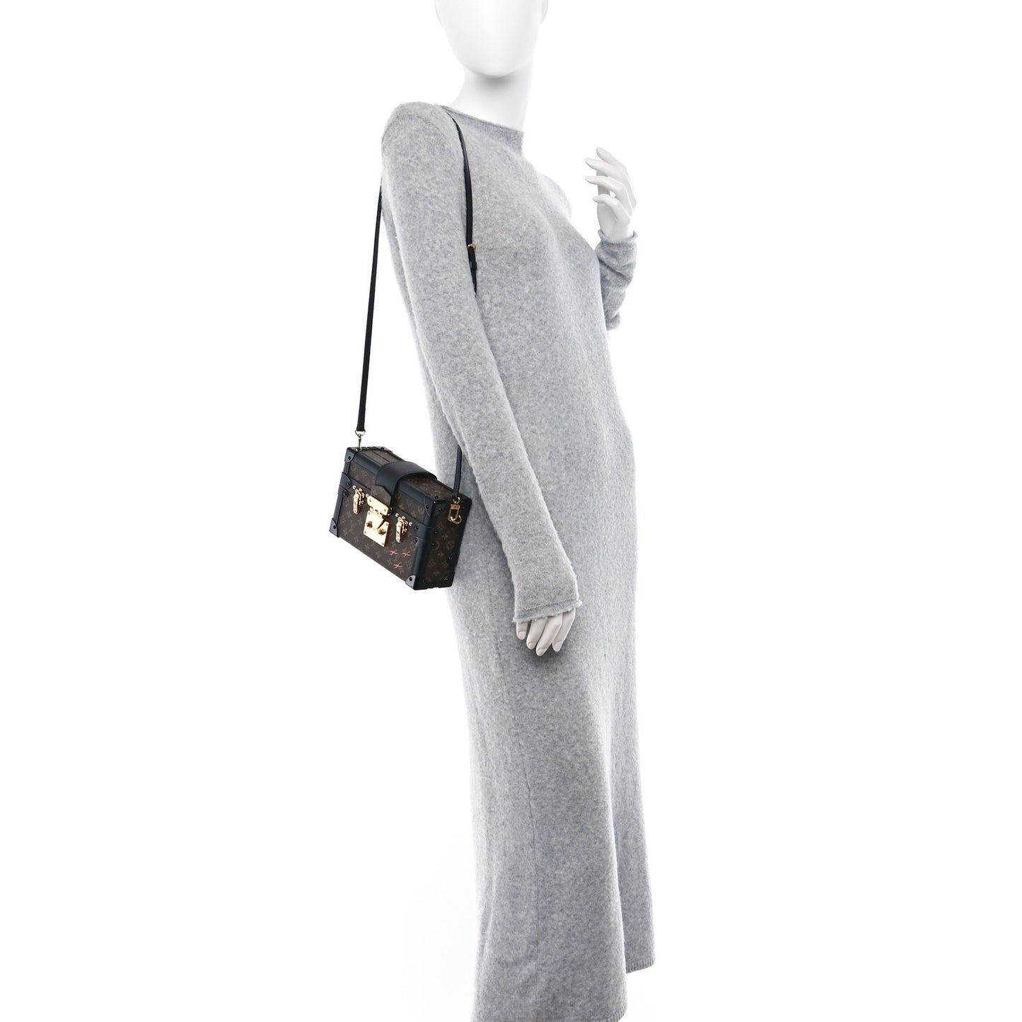 LOUIS VUITTON Monogram Petite Malle Black