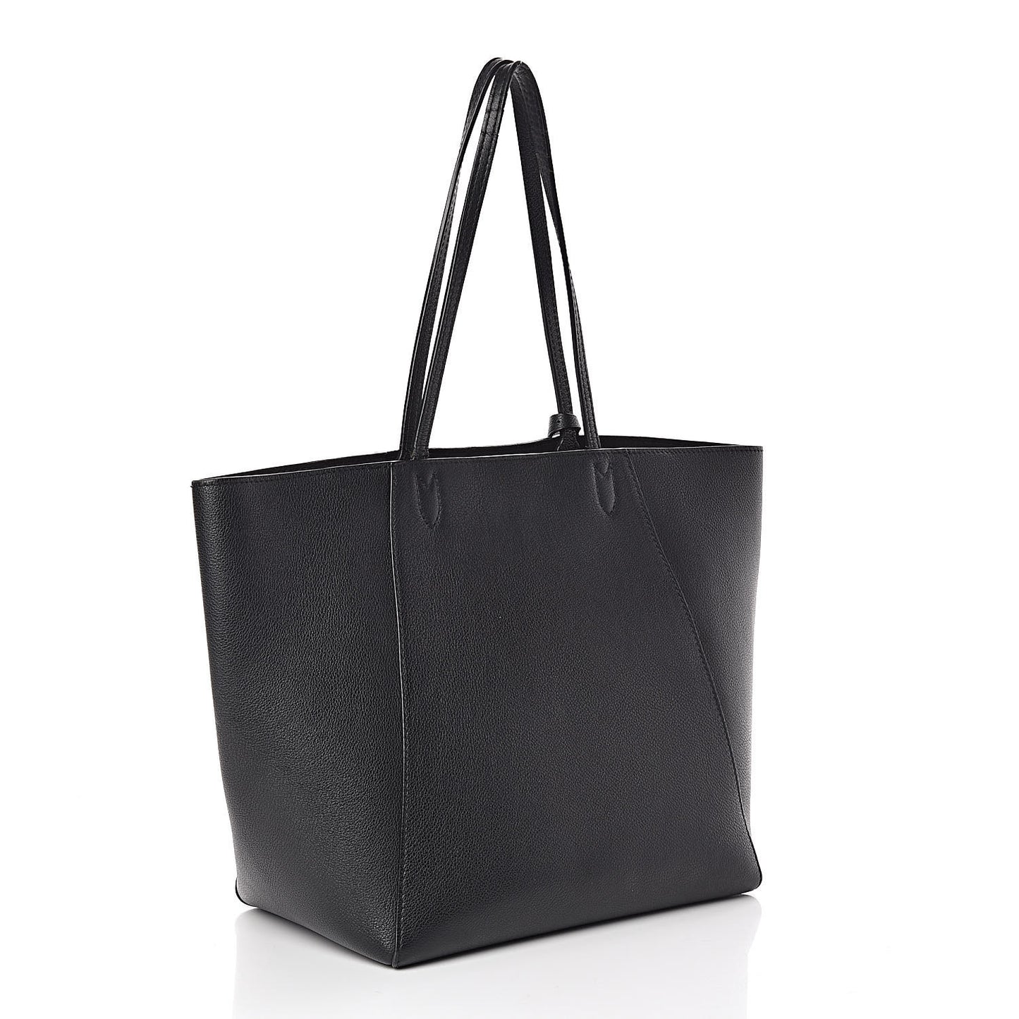 Calfskin Lockme Cabas Black