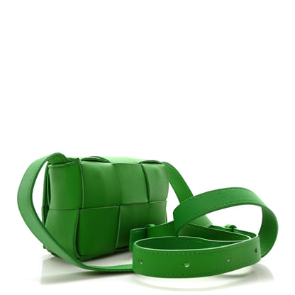 Bottega Veneta Lambskin Maxi Intrecciato Extra Mini Cassette Crossbody Bag Parakeet 3 of 9