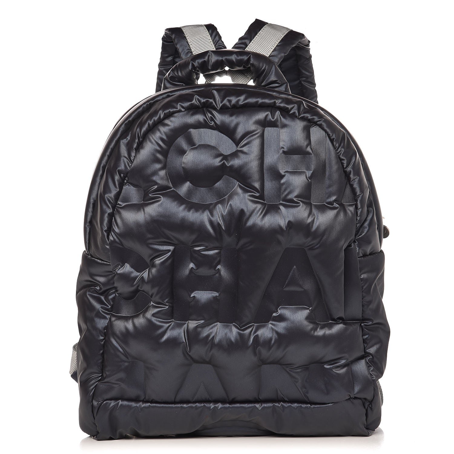 Chanel Nylon Embossed Small Doudoune Backpack Navy 1 of 7
