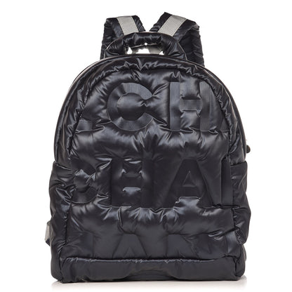 Chanel Nylon Embossed Small Doudoune Backpack Navy 1 of 7