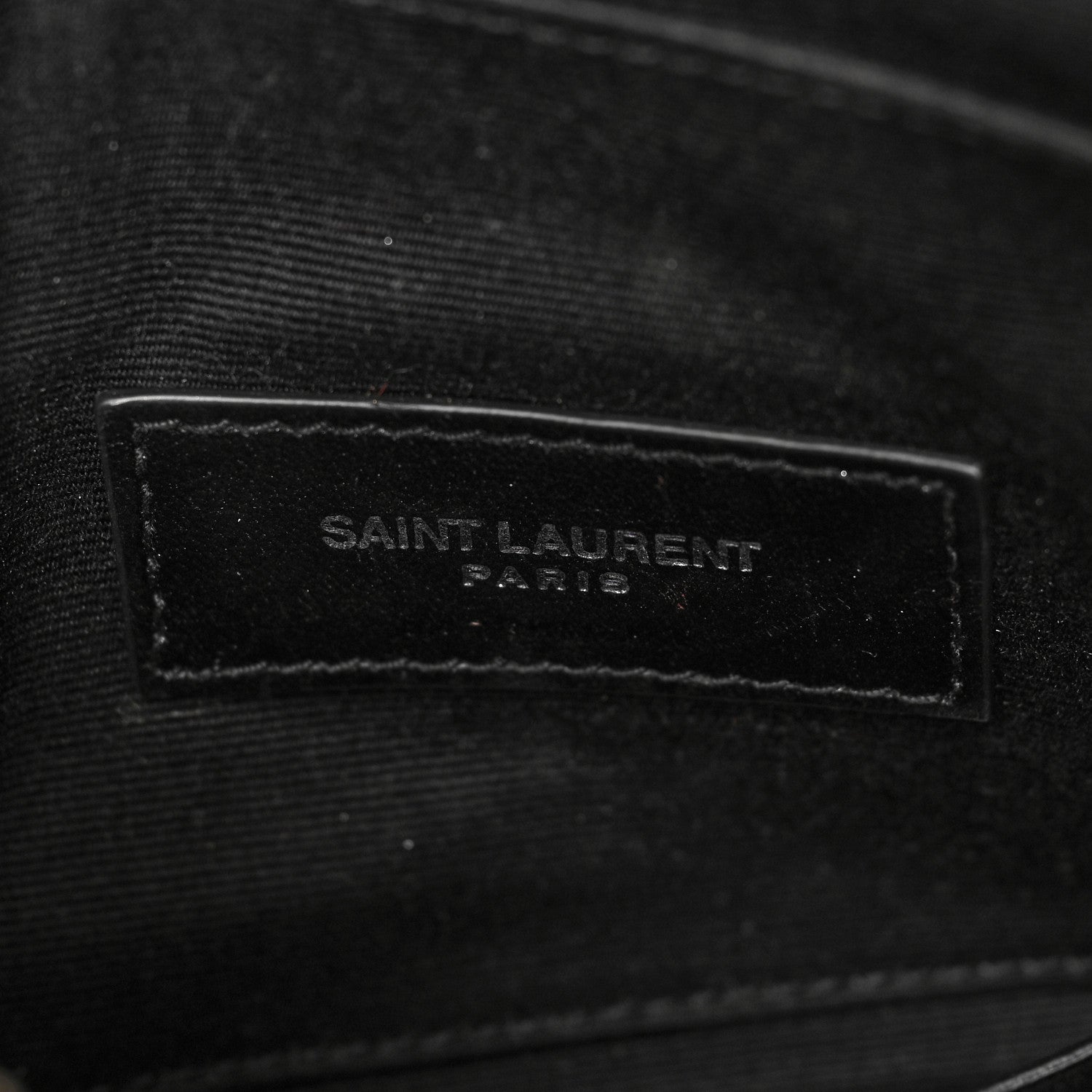 Saint Laurent Grain De Poudre Chevron Monogram Bill Pouch Rouge Eros 6 of 12