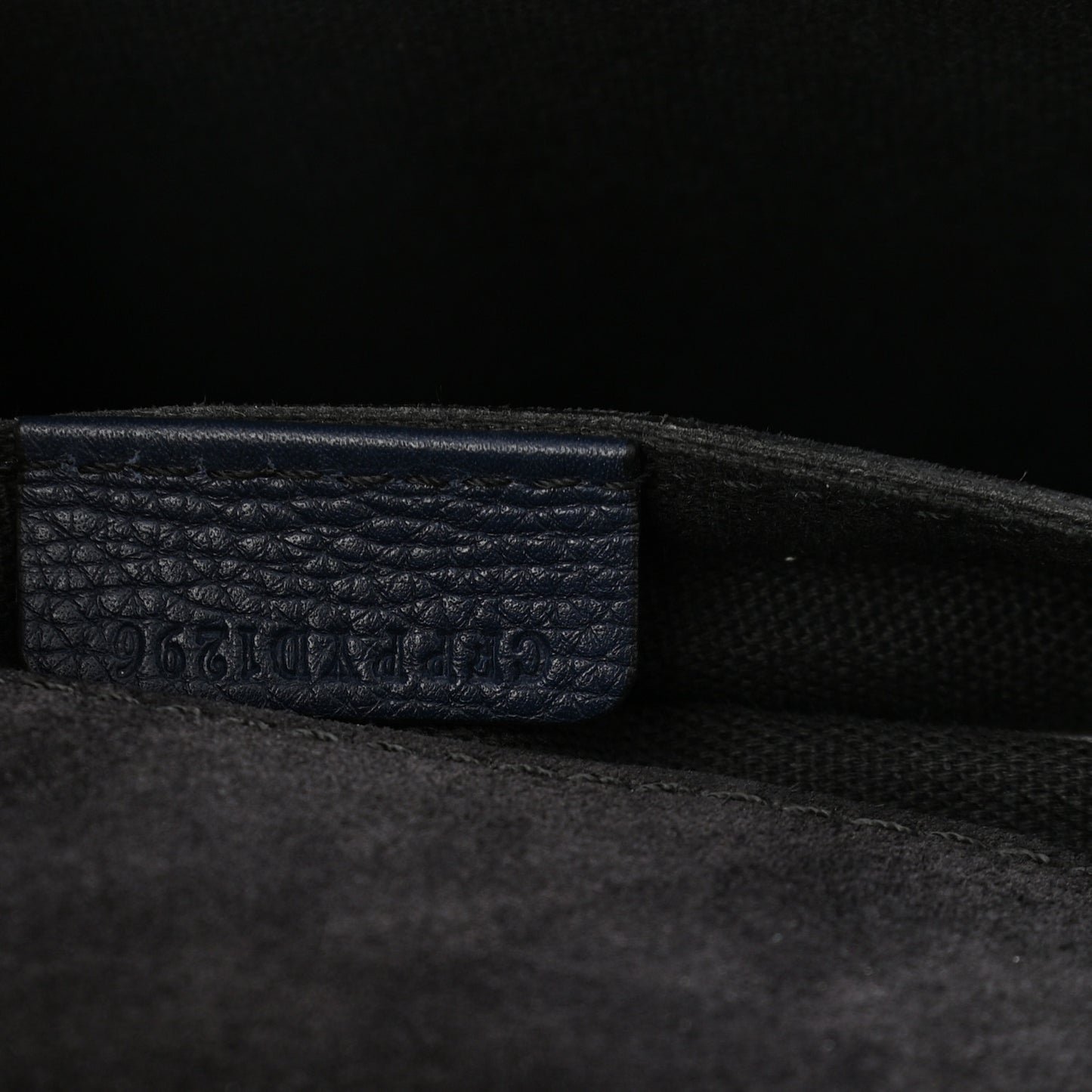 Derby Calfskin House Check Small Macken Crossbody Bag Ink Blue