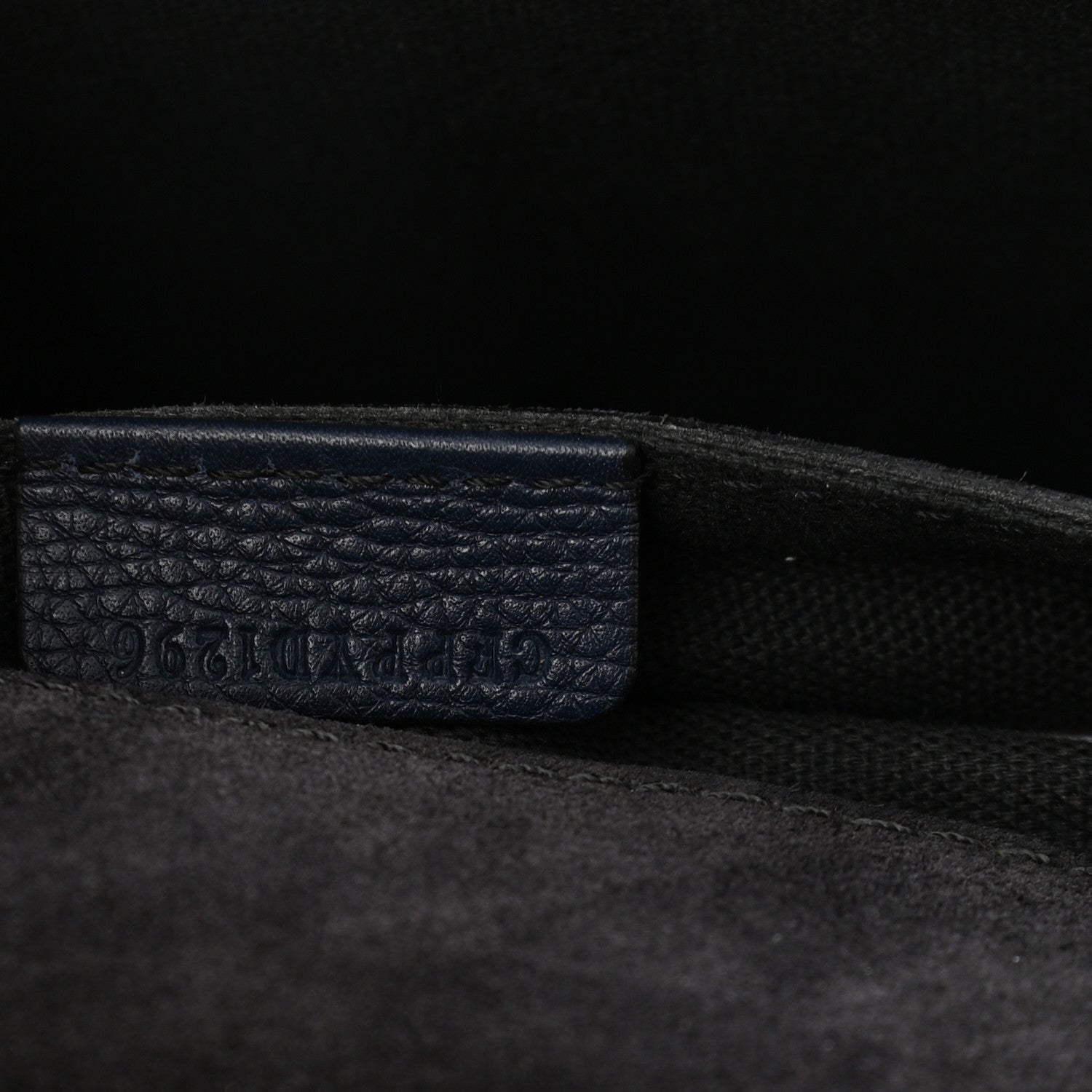Burberry Derby Calfskin House Check Small Macken Crossbody Bag Ink Blue 8 of 11