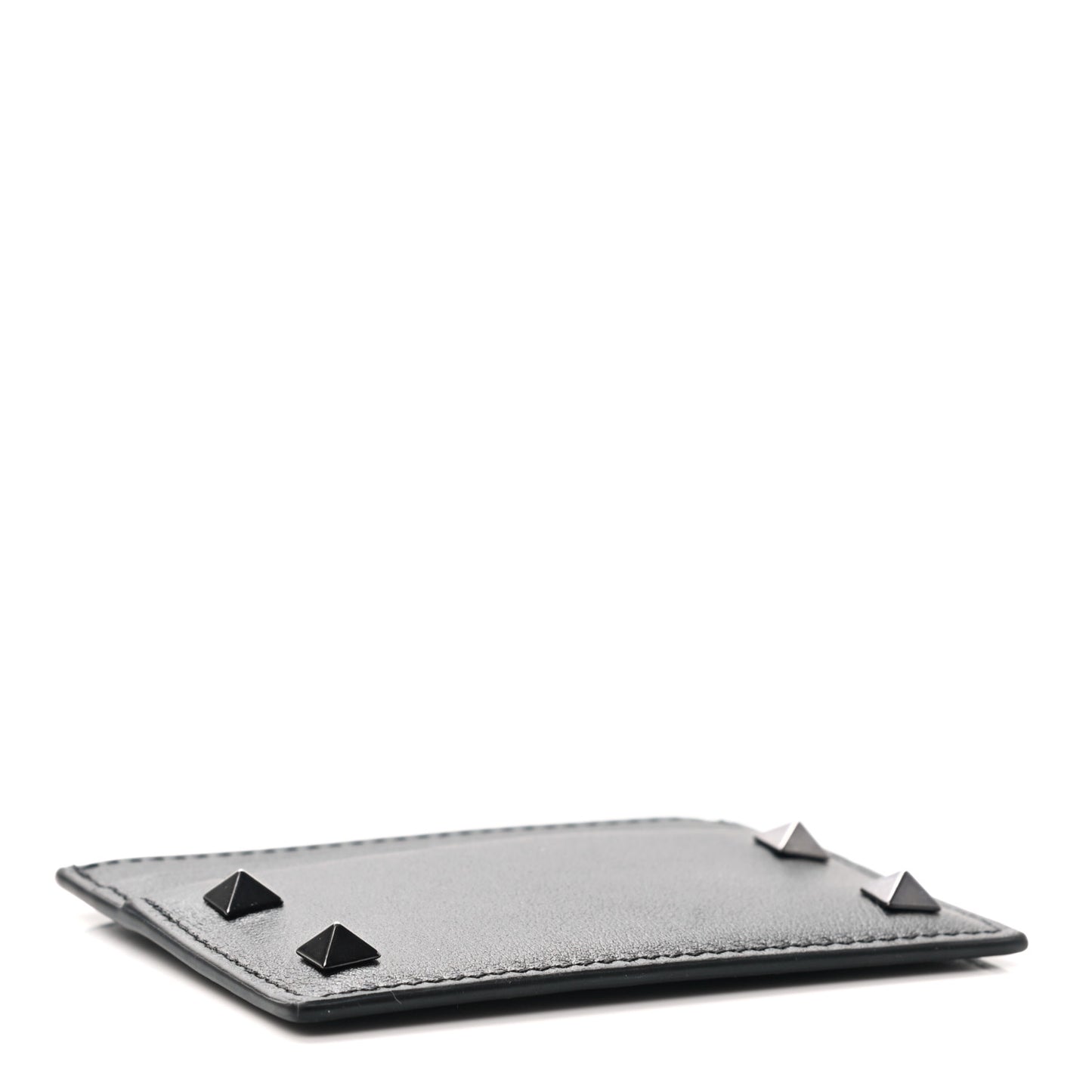 Vitello Rockstud Card Holder Black