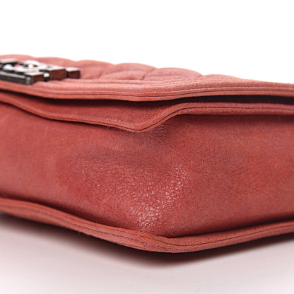 Chanel Iridescent Calfskin Quilted New Medium Gentle Boy Flap Red 10 of 10