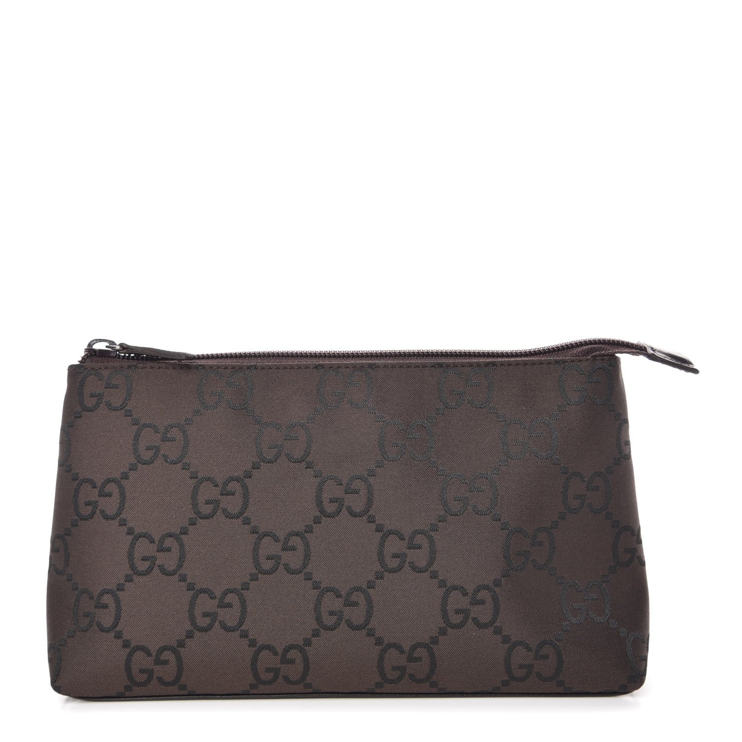 Nylon Monogram Cosmetic Pouch Brown