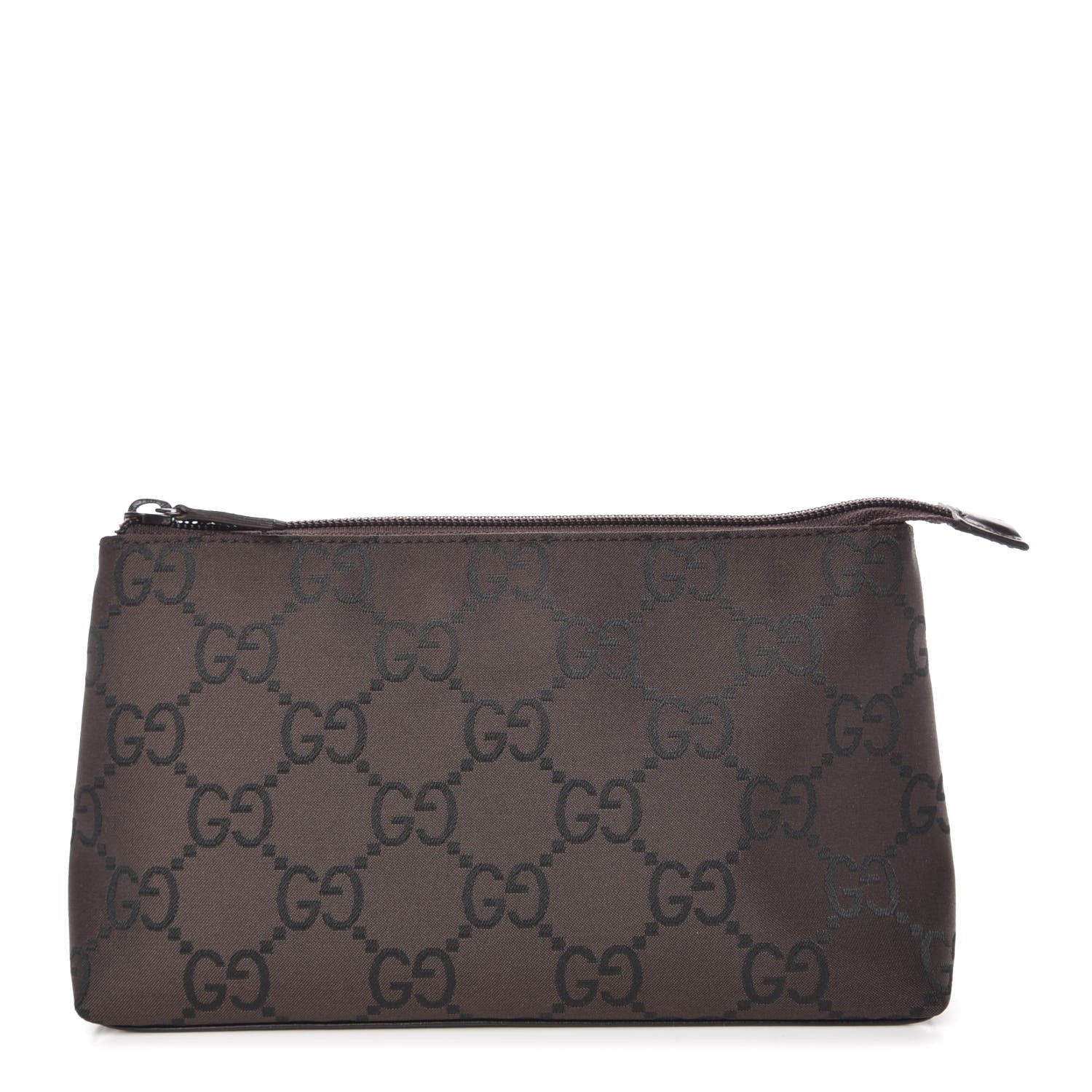 Gucci Nylon Monogram Cosmetic Pouch Brown 1 of 9