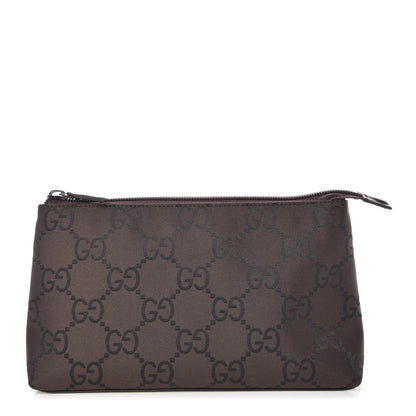Gucci Nylon Monogram Cosmetic Pouch Brown 1 of 9