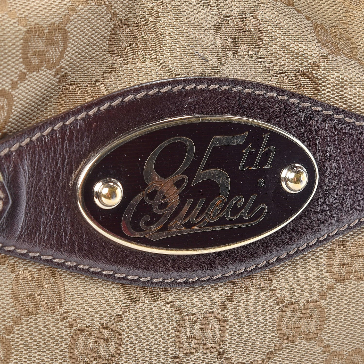 Gucci Monogram Large Horsebit 85th Anniversary Hobo Dark Brown 10 of 15