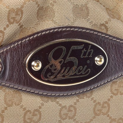 Gucci Monogram Large Horsebit 85th Anniversary Hobo Dark Brown 10 of 15