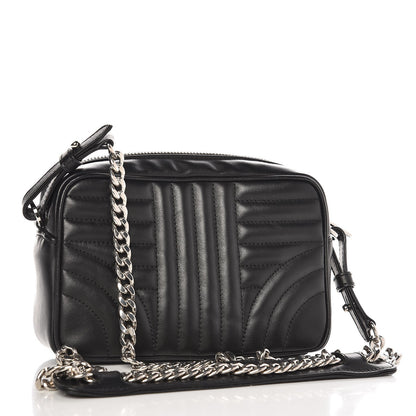 Prada Soft Calfskin Diagramme Crossbody Bag Black 3 of 7