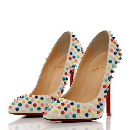 Christian Louboutin Gomme Pigalle Spikes 120 Pumps 36.5 White Multicolor 3 of 10