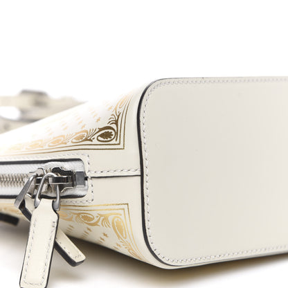 Gucci X SEGA Calfskin GUCCY Stars Mini Dome Shoulder Bag Mystic White Gold 8 of 9