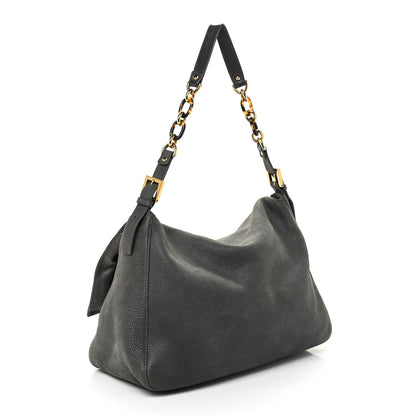 Fendi Vitello Savana Big Mama Baguette Grigio Tartaruga Natural 3 of 22