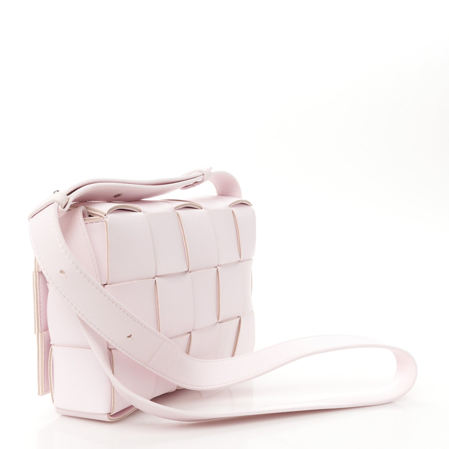 Lambskin Maxi Intrecciato Cassette Crossbody Bag Bliss Washed