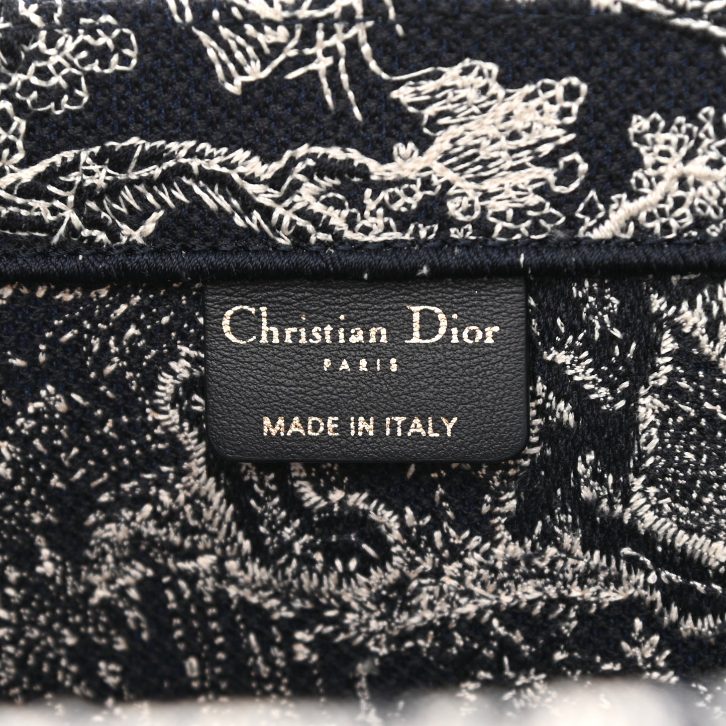 Canvas Embroidered Medium Dioriviera Toile De Jouy Book Tote Blue