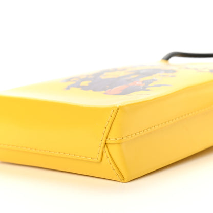 Balenciaga X THE SIMPSONS Smooth Calfskin Logo Shopping Phone Holder Bag Bumblebee Yellow 10 of 10