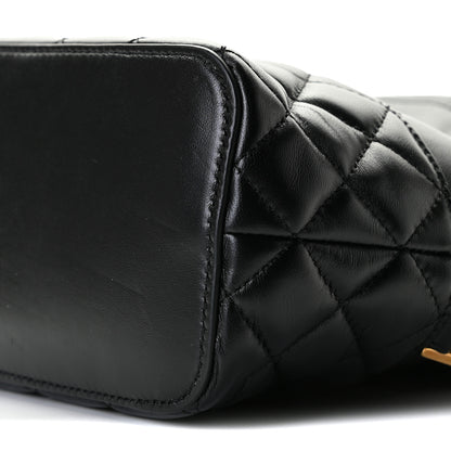 Versace Nappa Quilted Medusa Bucket Bag Black 13 of 14