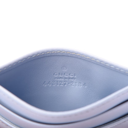 Gucci Calfskin Matelasse GG Marmont Card Holder Porcelain Light Blue 6 of 7