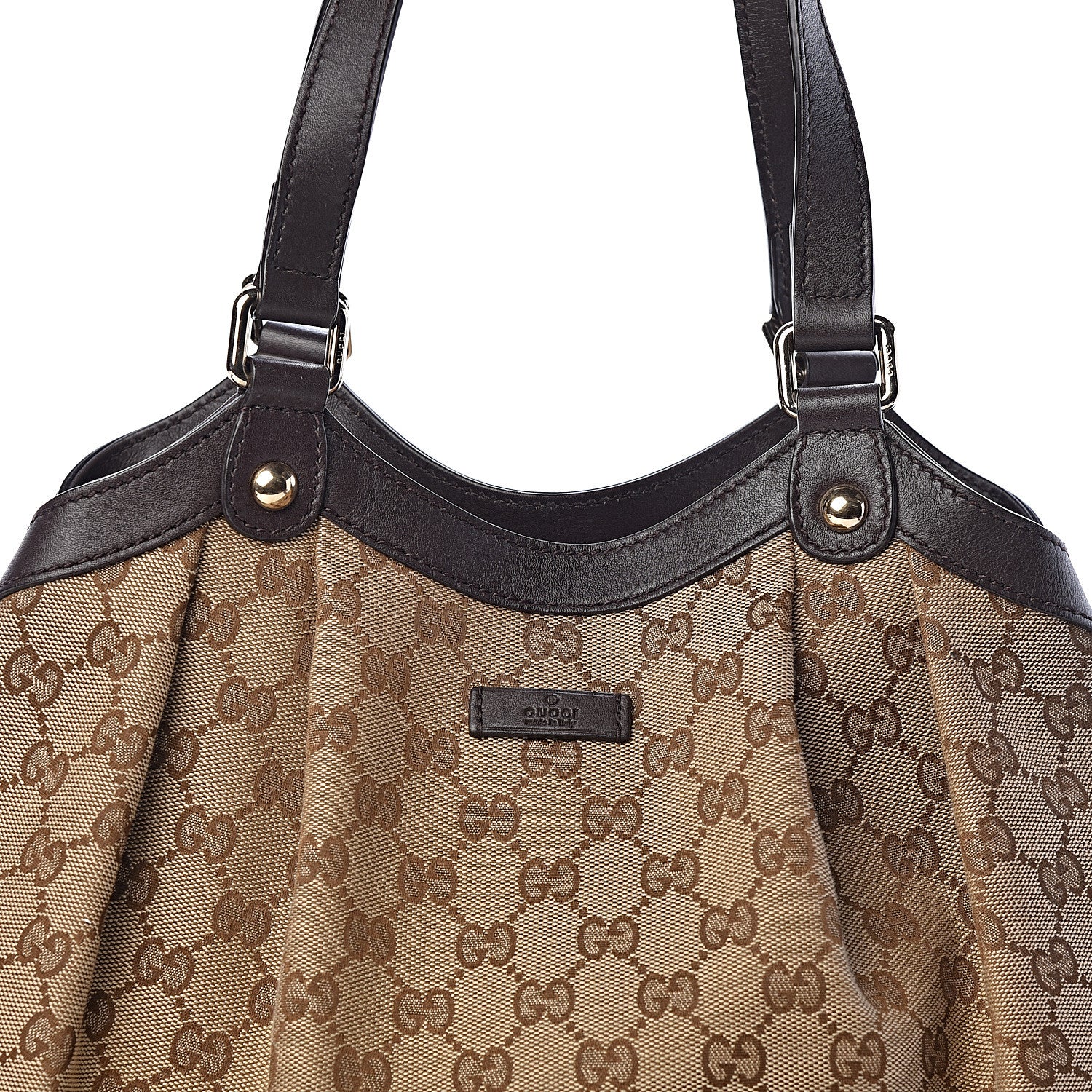 Gucci Monogram Shoulder Bag Dark Brown 7 of 9