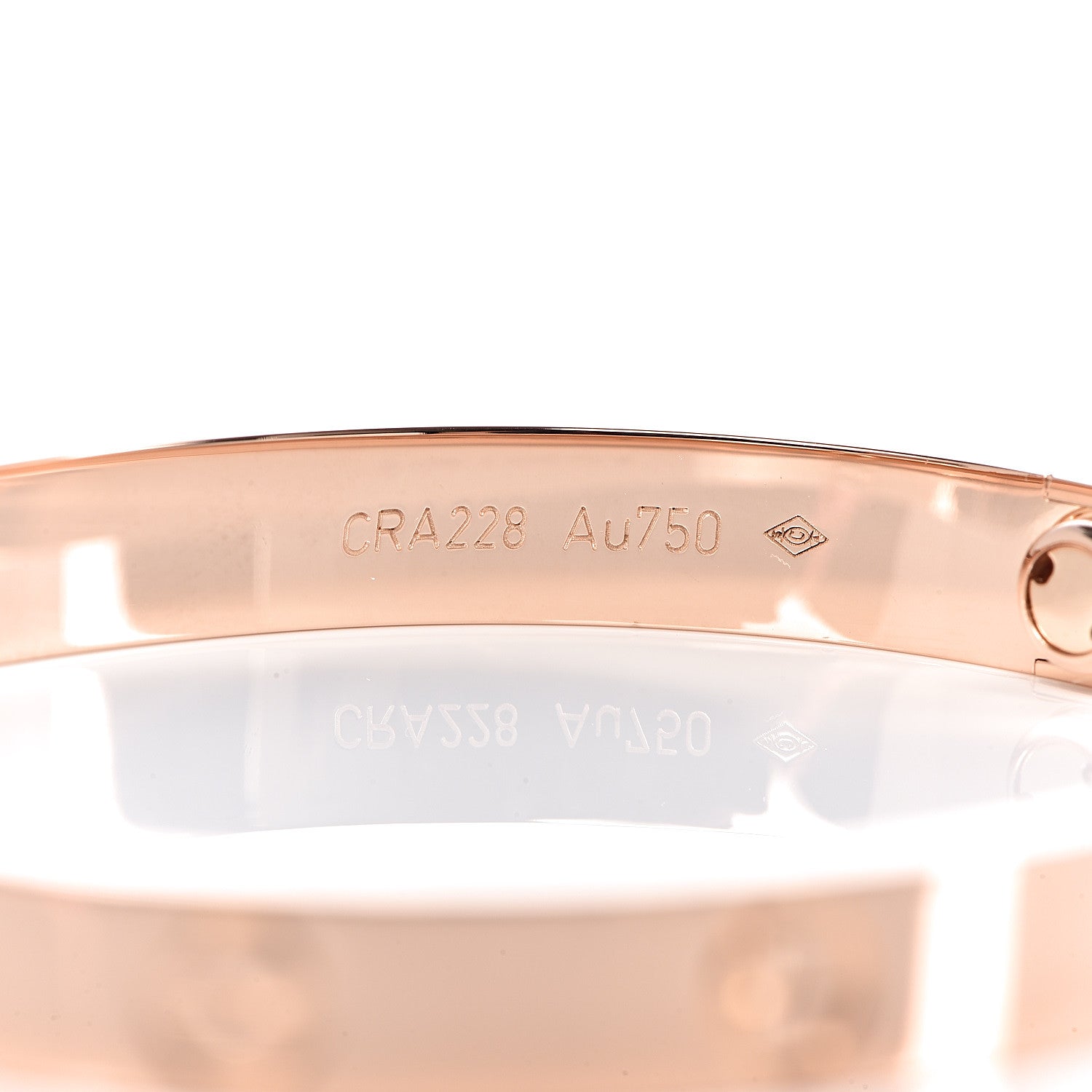 Cartier 18K Pink Gold LOVE Bracelet 16 5 of 7
