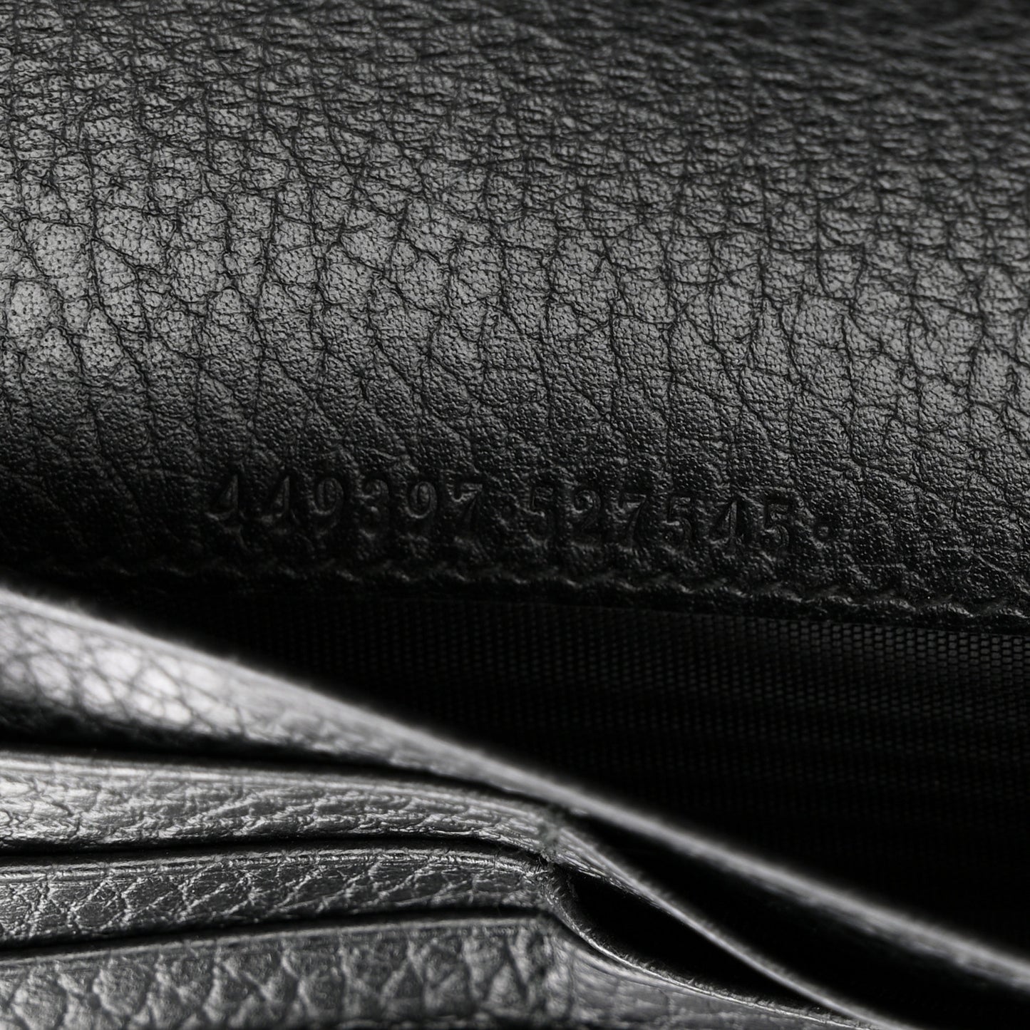 Dollar Calfskin Interlocking G Continental Wallet Black