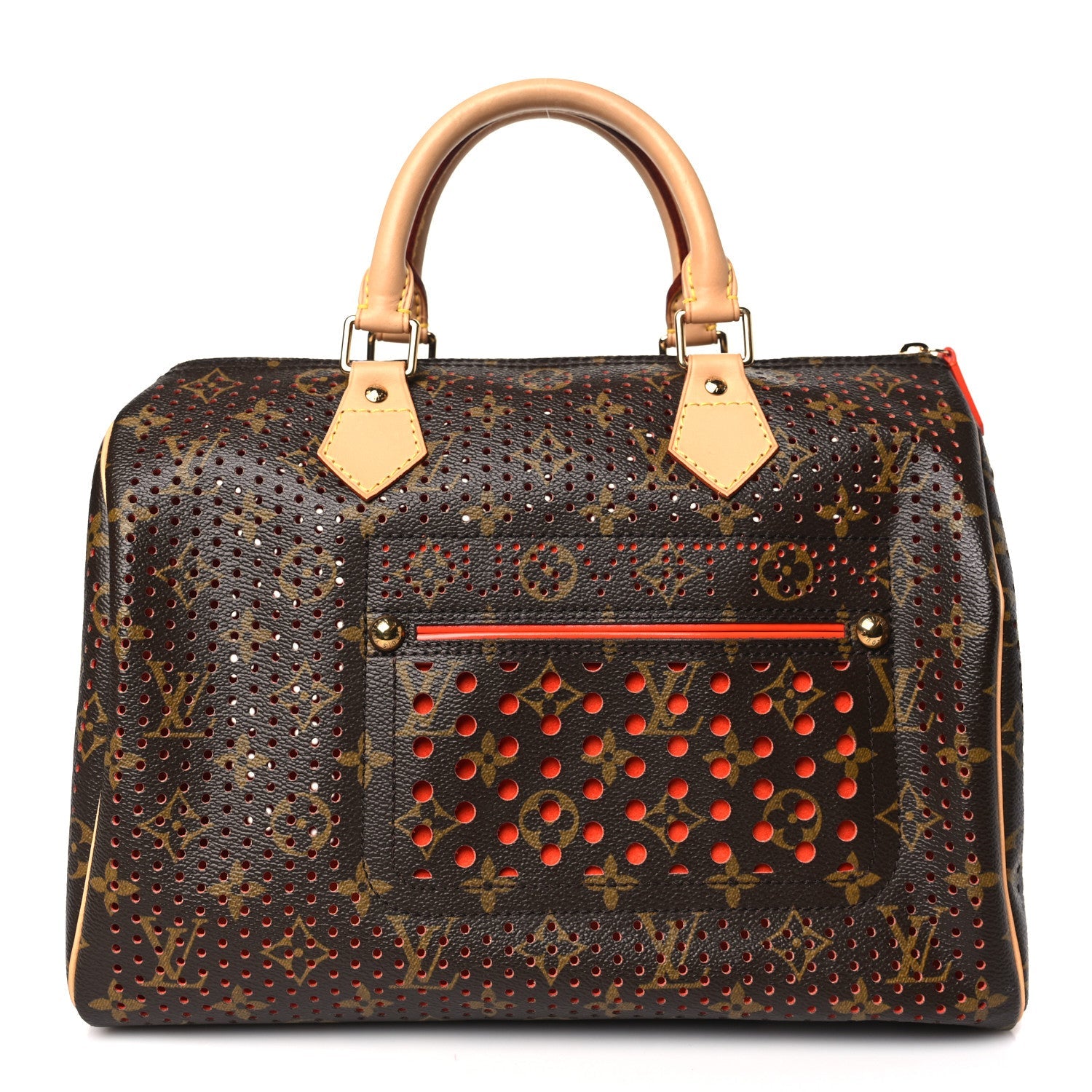 Louis Vuitton Monogram Perforated Speedy 30 Orange 1 of 9