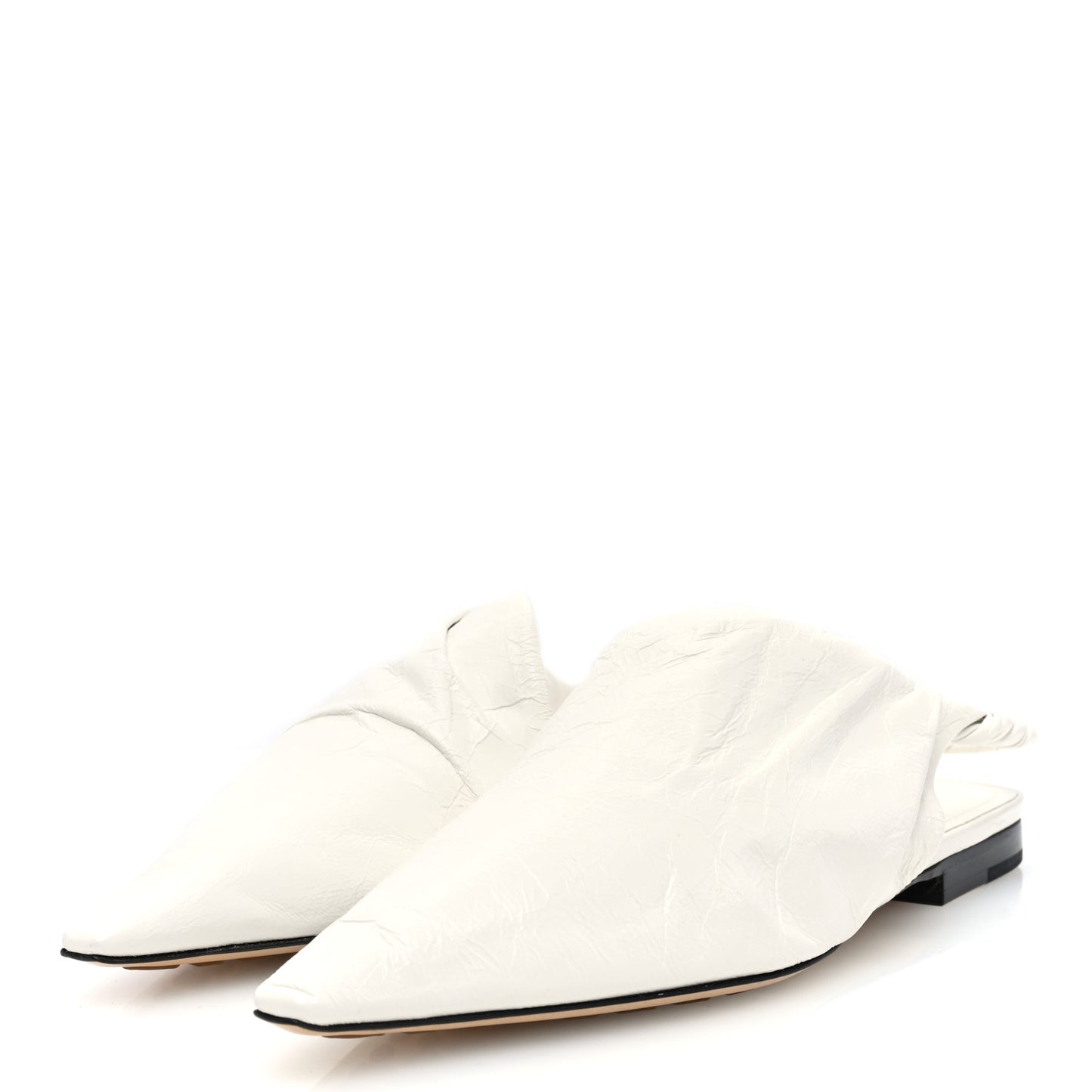 Nappa BV Point Ballet Flats 36 White