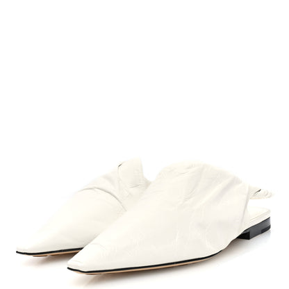 Bottega Veneta Nappa BV Point Ballet Flats 36 White 2 of 7