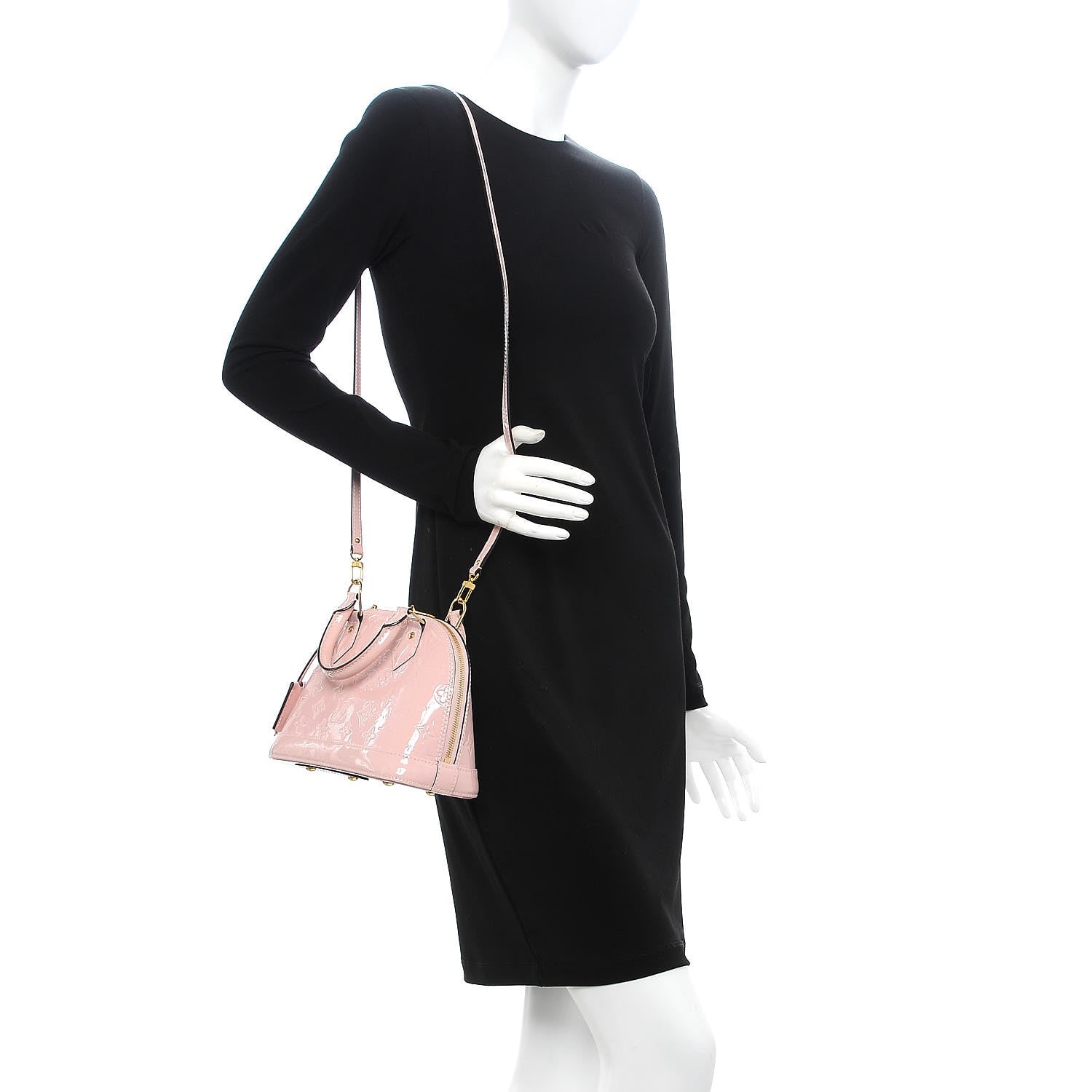 Louis Vuitton Vernis Alma BB Rose Ballerine 2 of 8