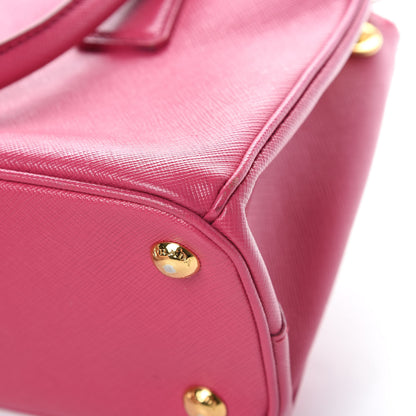Prada Saffiano Lux Small Galleria Double Zip Tote Fuxia 14 of 26