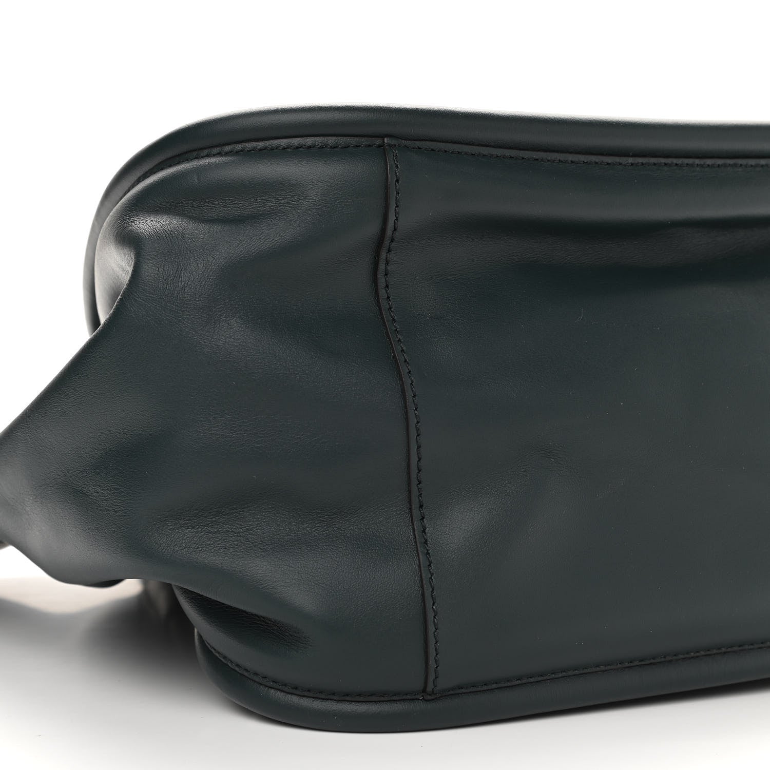 Proenza Schouler Calfskin Large Ruched Tote Petrol Green 10 of 11
