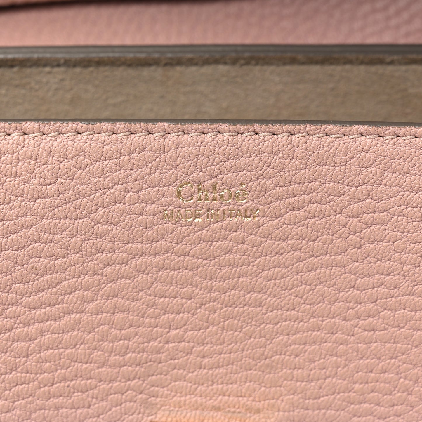 Grained Lambskin Mini Drew Shoulder Bag Cement Pink